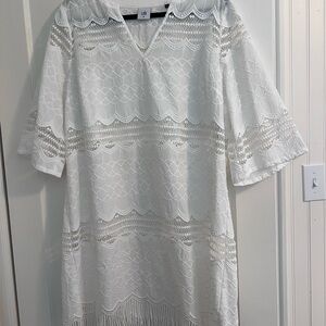 White Boho Lace Dress